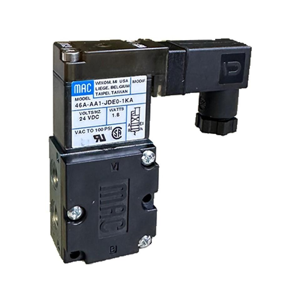 Used NEW MAC 46A-AA1-JDEO-1KA / 46AAA1JDEO1KA SOLENOID VALVE 46 SERIES 4-WAY 24VDC