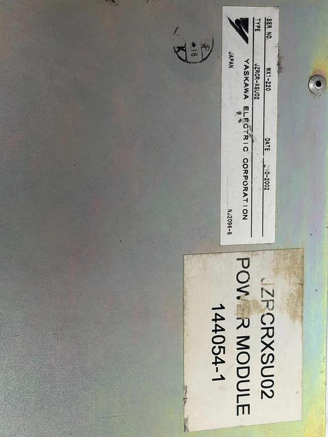 Used Yaskawa JZRCR-XSU02 Motoman XRC Robot Servo Controller Power Module 144054-1
