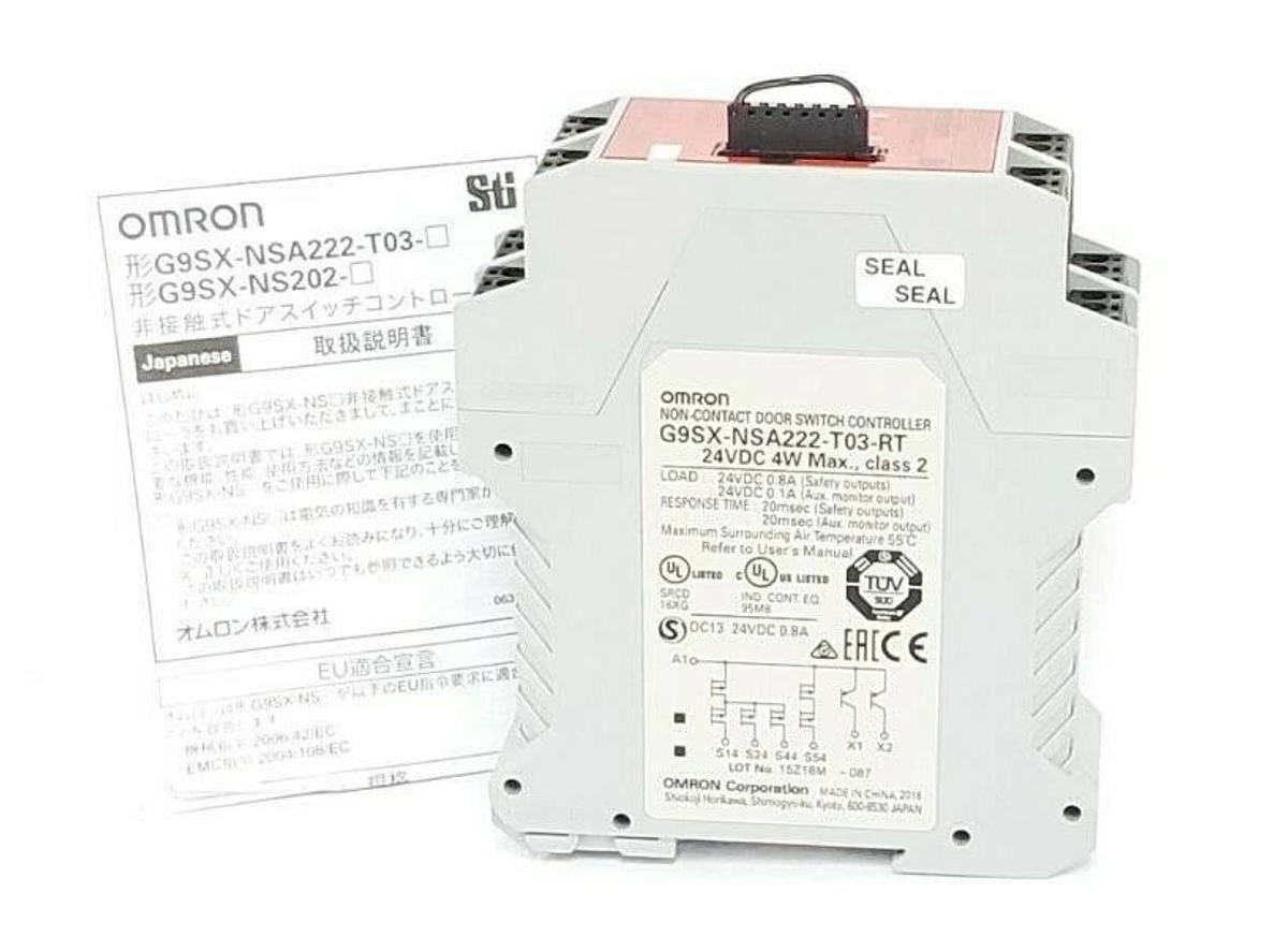 Used NIB OMRON G9SX-NSA222-T03-RT NON-CONTACT DOOR SWITCH CONTROLLER G9SXNSA222T03RT