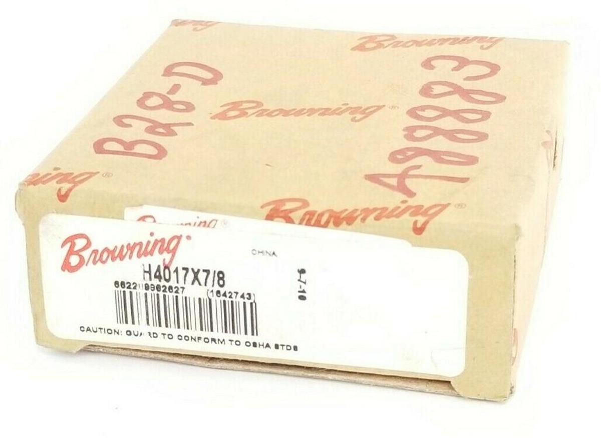 Used NIB BROWNING H4017X7/8 FINISHED BORE SPROCKET W/ HARDENED TEETH