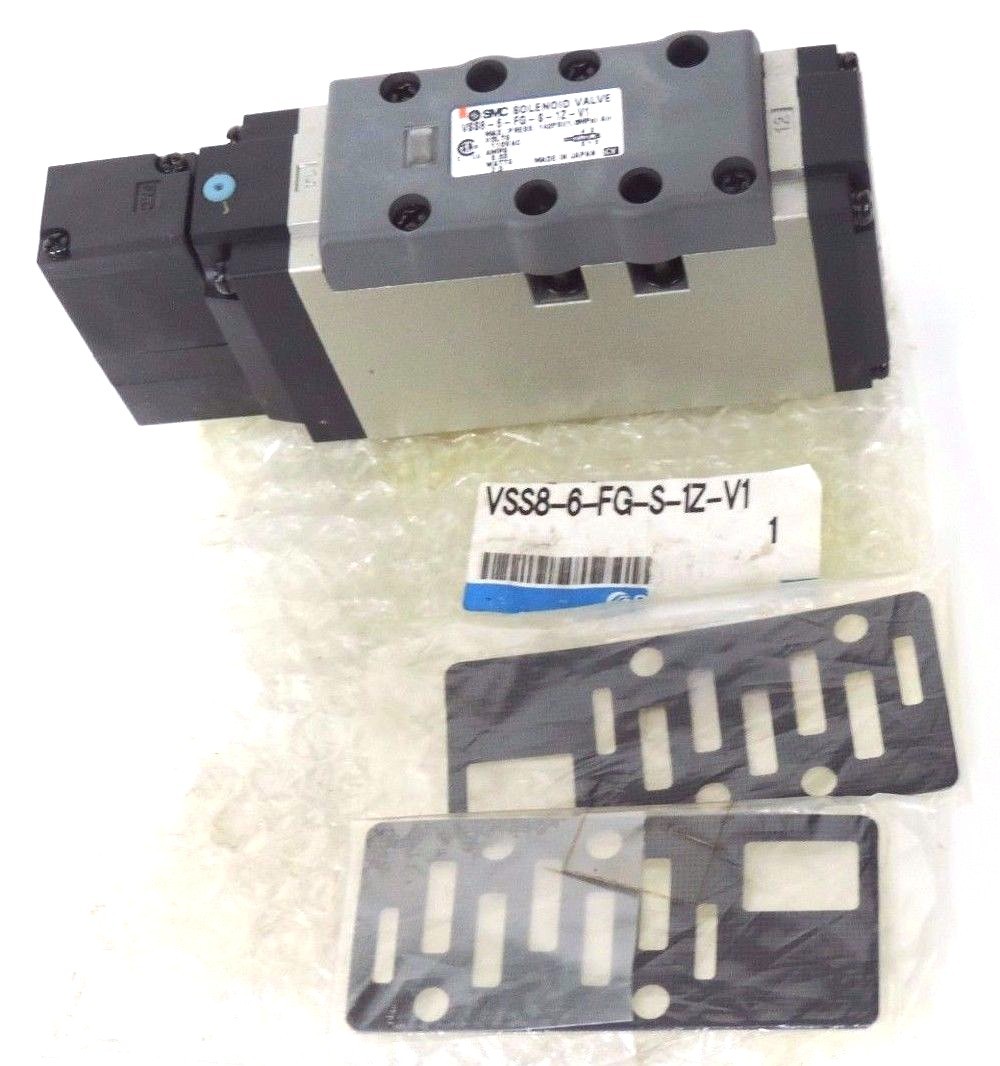 Used NEW SMC VSS8-6-FG-S-1Z-V1 VALVE VSS86FGS1ZV1 WATTS: 2.3 AMPS: 0.03 VOLTS: 110VAC