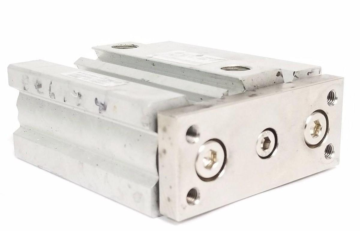 Used SMC MGQM20TN-40 COMPACT AIR SLIDE GUIDED CYLINDER, 145PSI / 1.0MPA