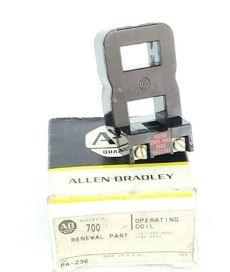 Used ALLEN BRADLEY PA-236 COIL PA236, 120V 60HZ, 110V 50HZ,
