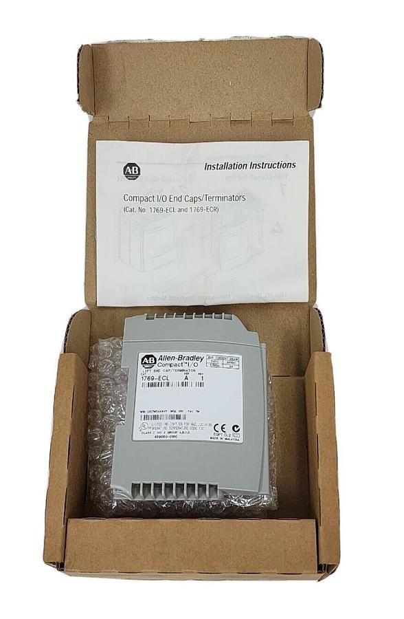 Used NEW ALLEN BRADLEY 1769-ECL SER. A LEFT END CAP / TERMINATOR