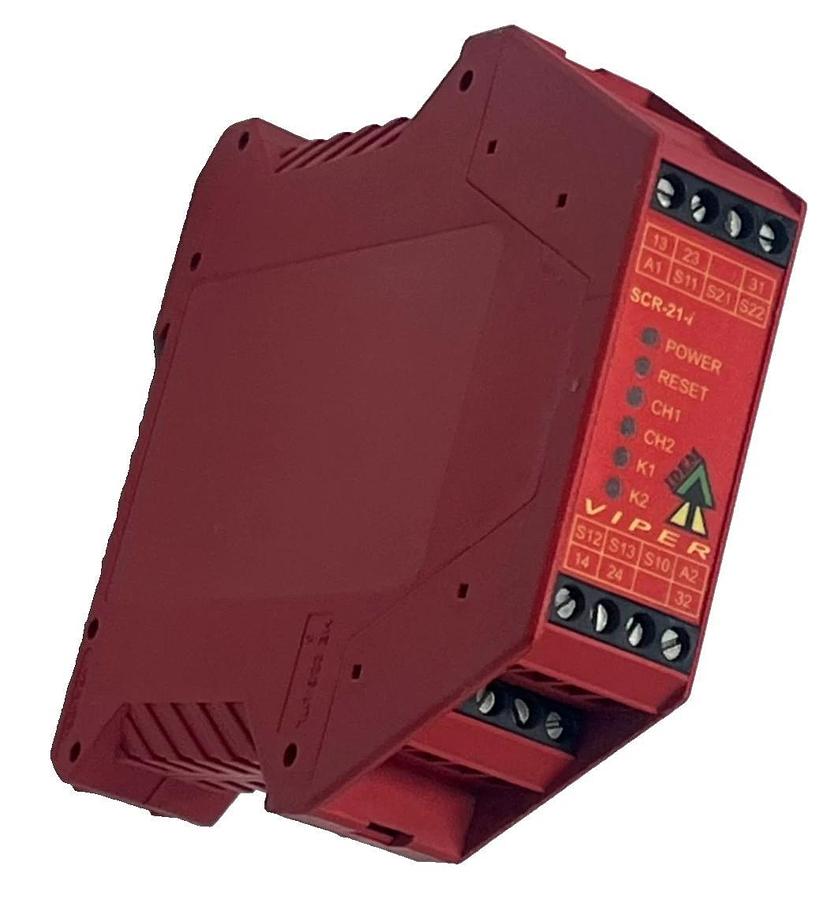 Used IDEM VIPER SCR-21-i Safety Relay 280001 Dual Channel 24VAC/DC SIL 3 PLe SCR21i