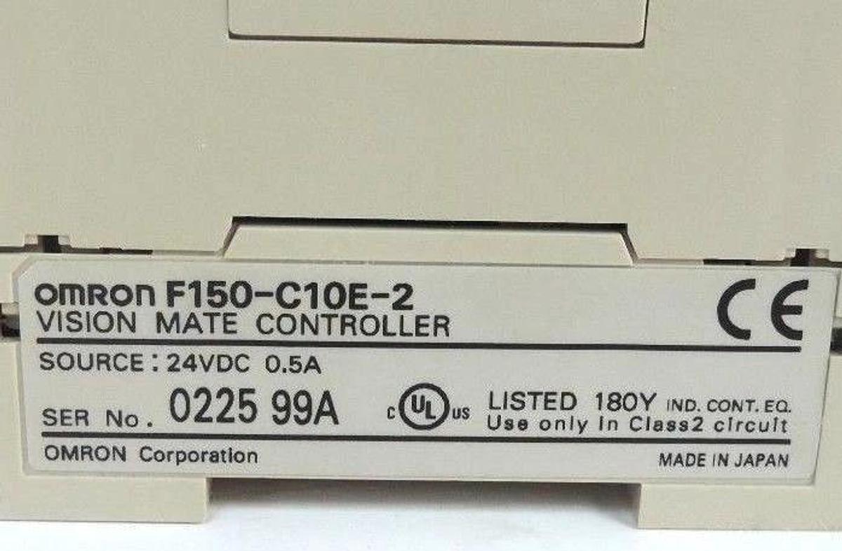 Used OMRON F150-C10E-2 VISION MATE CONTROLLER W/ F150-A20 2 CAMERA UNIT & KEYPAD