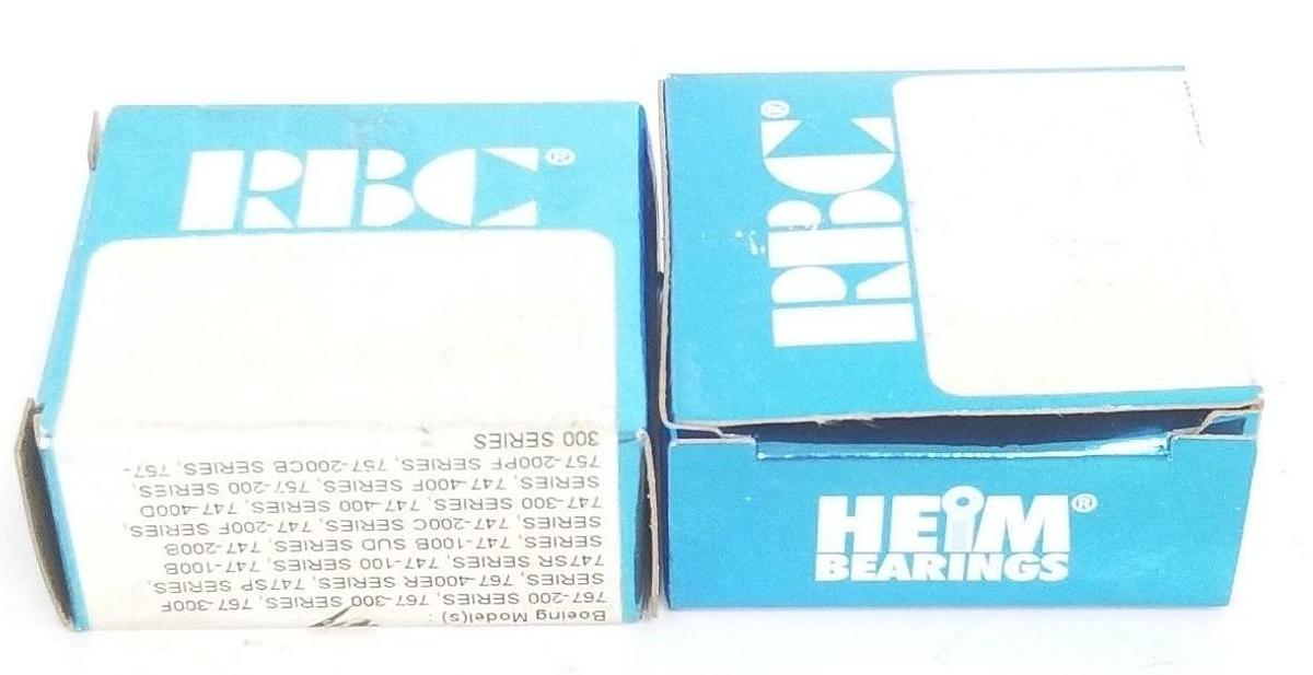 Used LOT OF 2 NIB ITB KP8AFS428 AIRFRAME BALL BEARING 1/2" X 1-1/8" X 3/8"