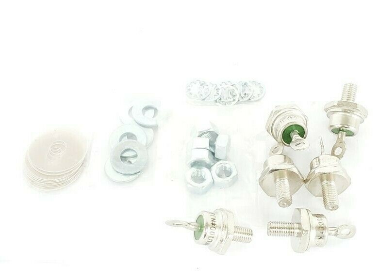 LOT OF 6 NEW VISHAY 60HFU-100 POWER RECTIFIERS W/ HARDWARE 60HFU100 NJS