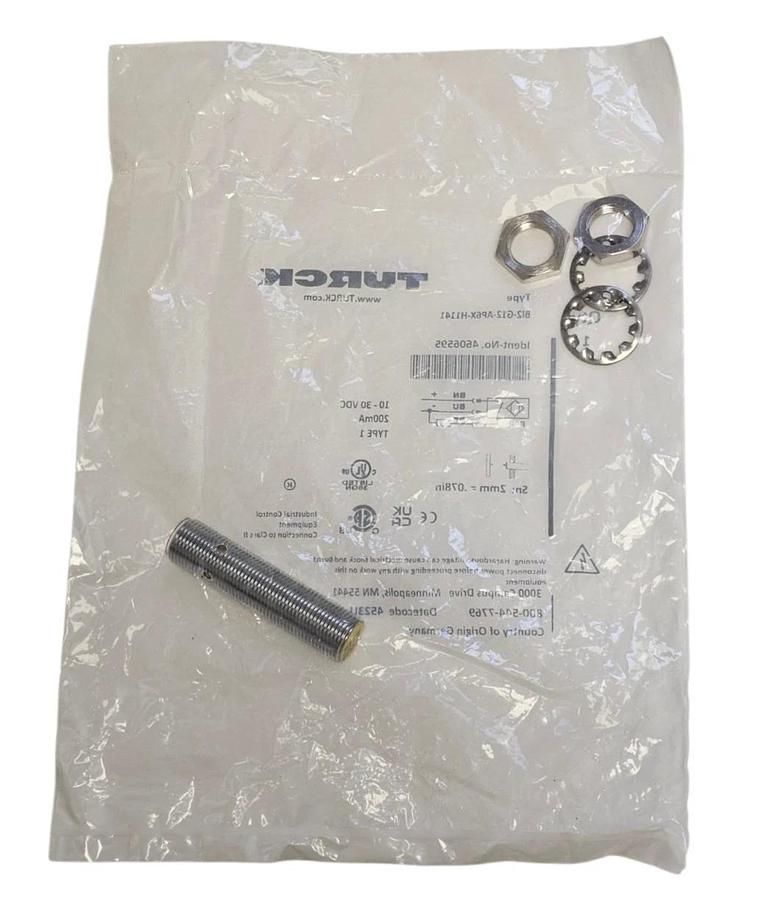 Used NEW TURCK BI2-G12-AP6X-H1141 PROXIMITY SENSOR 10-30VDC IDENT-NO. 4606595