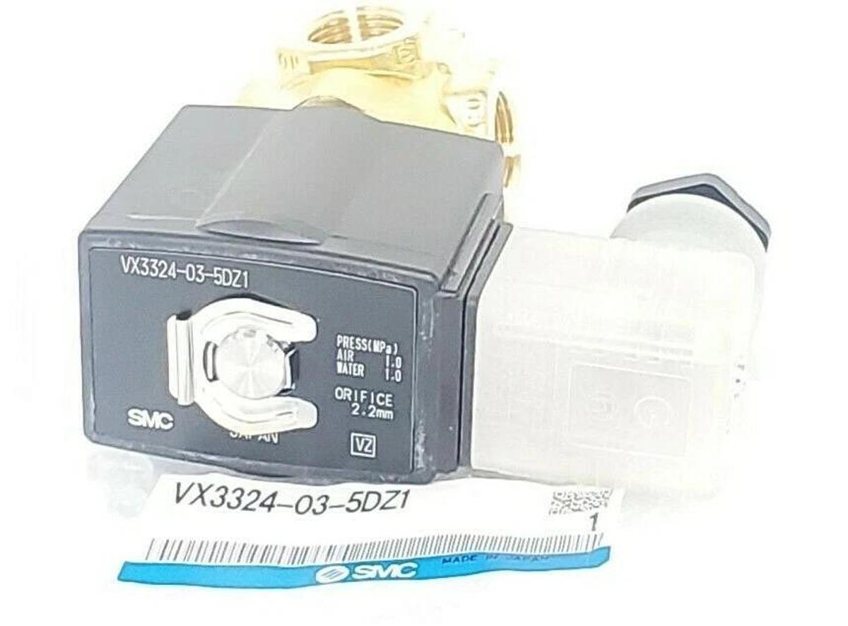 Used NEW SMC VX3324-03-5DZ1 DIRECT OP 3 PORT SOLENOID VALVE VX3324035DZ1