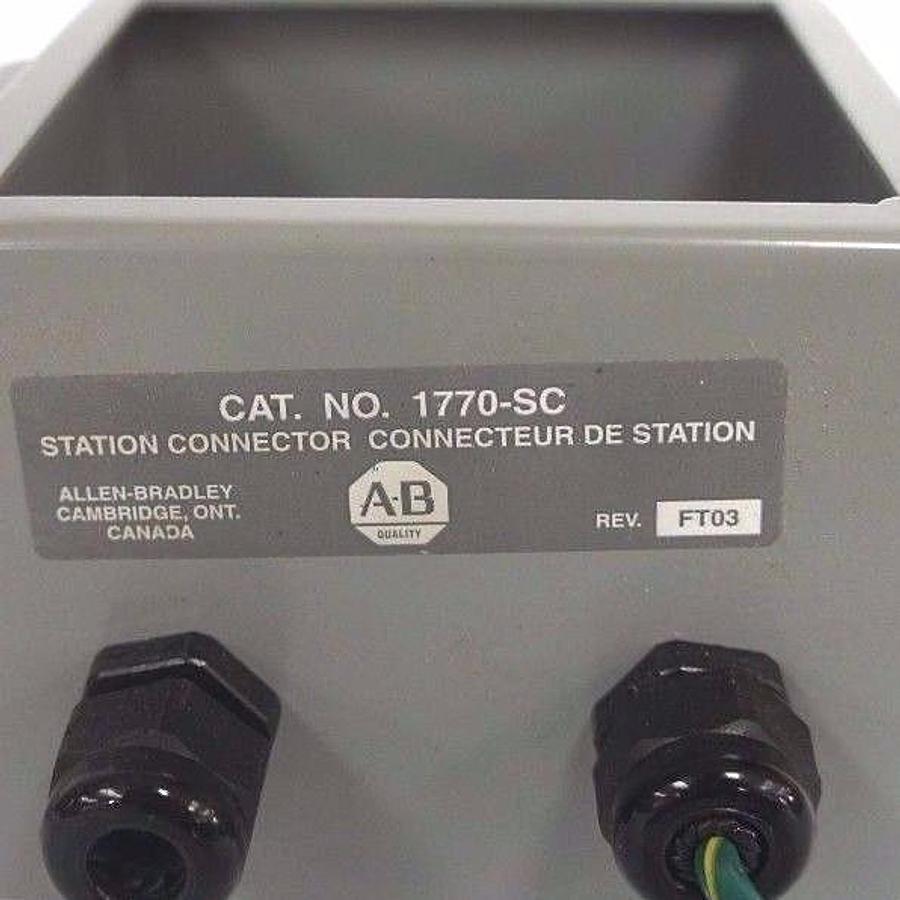 Used NEW ALLEN BRADLEY 1770-SC STATION CONNECTOR REV FT03, 1770SC