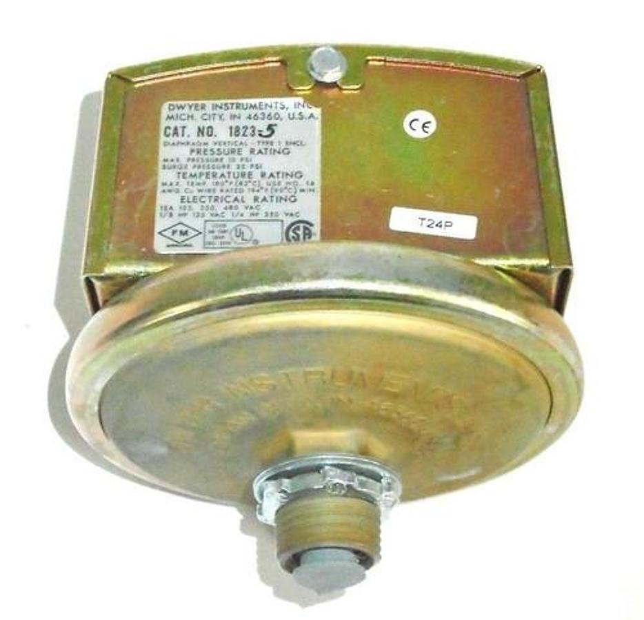 Used DWYER 1823-5 SERIES 1800 DIFFERENTIAL PRESSURE SWITCH 18230