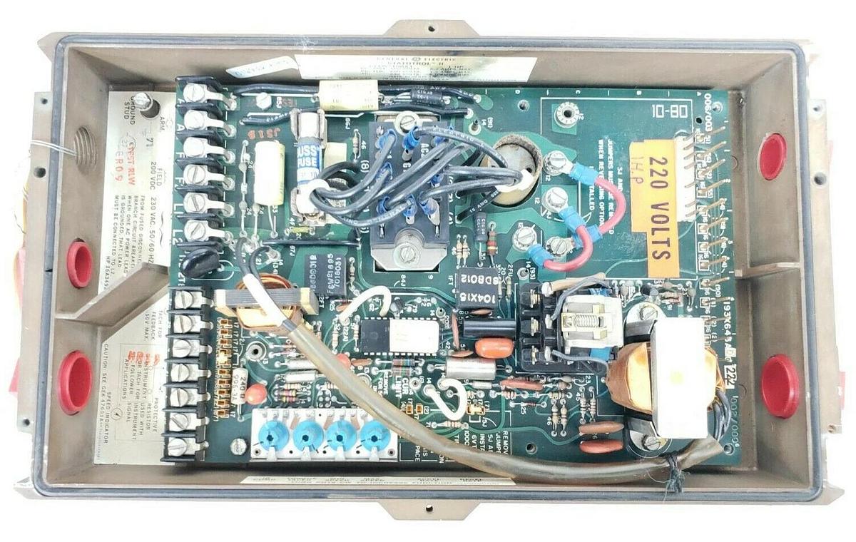 REPAIRED GE 6VFW2100A3 STATOTROL II DRIVE 6VFWC2100A3 193X643ADG222 (INCOMPLETE)