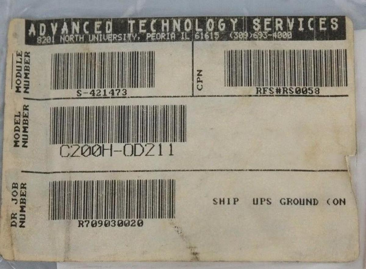 Used REPAIRED OMRON C200H-OD211 OUTPUT UNIT 24VDC 0.3A 2A/UNIT - LOT OF 3