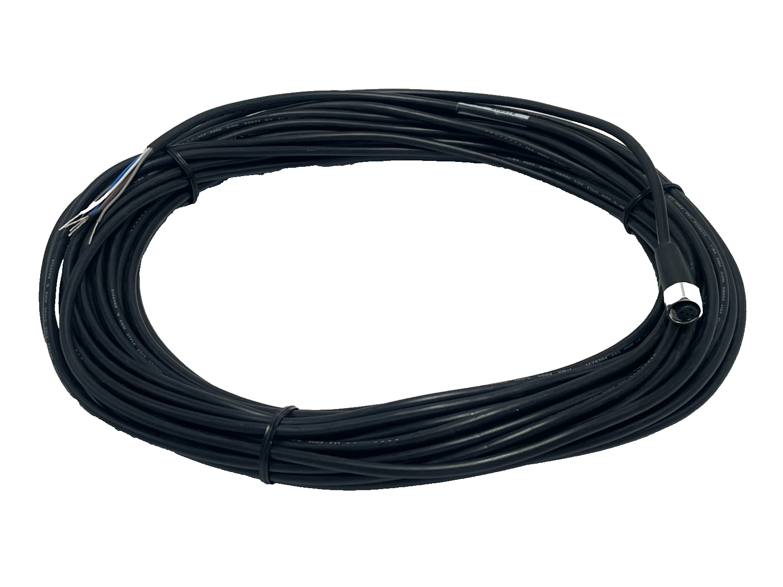 Used BANNER MQDC-WDSS-0560 5-Pin M12 Wash-Down Cordset, 18.29 m (60 ft), IP6,9 NSNP