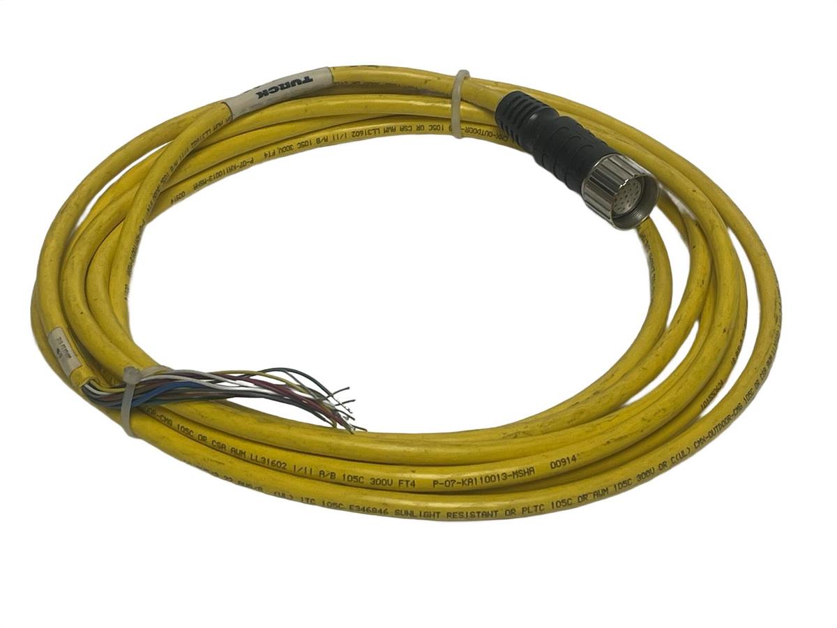 Used NEW Turck CKM 19-11-5 Multifast Cordset 19-Pin Male M23 to Bare End 5m 16ft