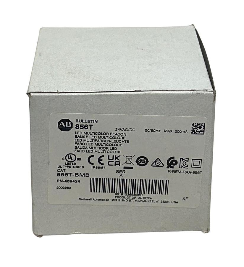 Used ALLEN BRADLEY 856T-BMB /A BULLETIN 856T LED MULTICOLOR BEACON 24VAC/DC NSMP