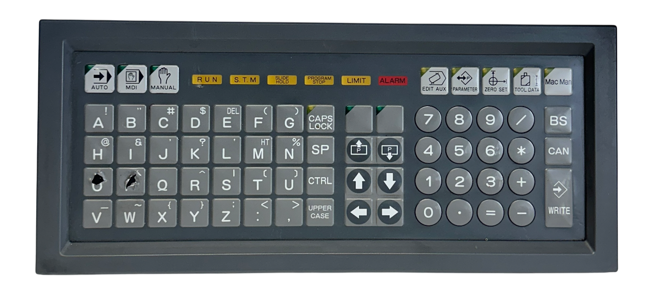 Used OKUMA M-SC / 971494 / C-9402-4101-1 OPUS 7000 OPERATOR KEYPAD ASSEMBLY USNP