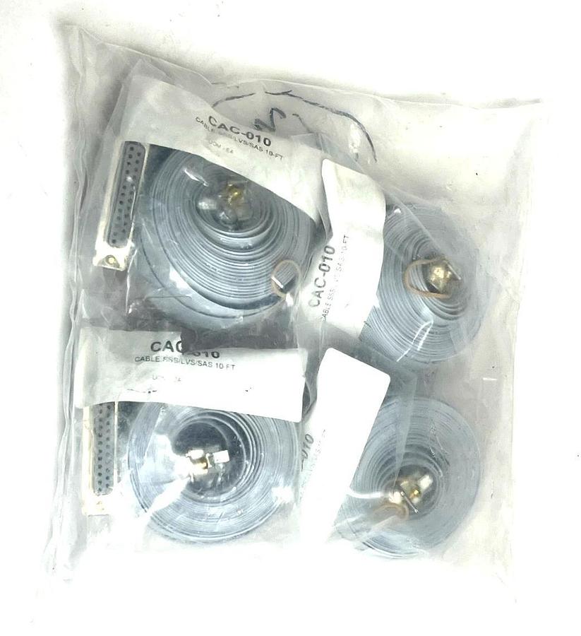 Used Lot of 4 New Surplus CAC-010 Cables SSS/LVS/SAS 10-FT Industrial Power Cord NSFS
