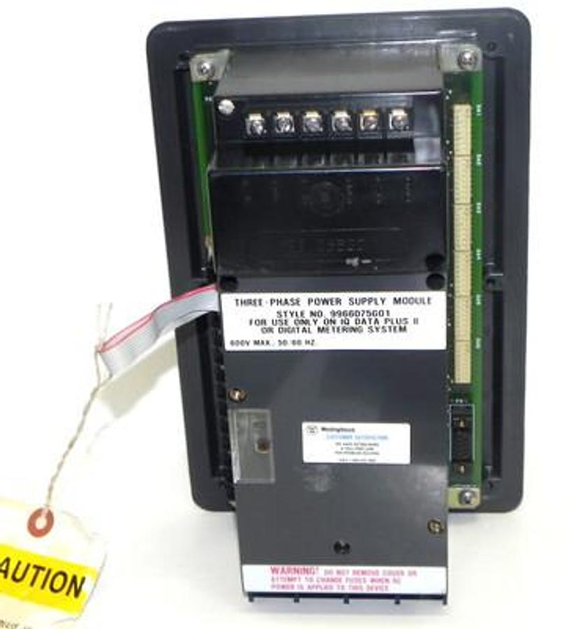 Used WESTINGHOUSE 2D78522 IQ DATA PLUS II MODULE W/ 9966D75G01 POWER MODULE 600V