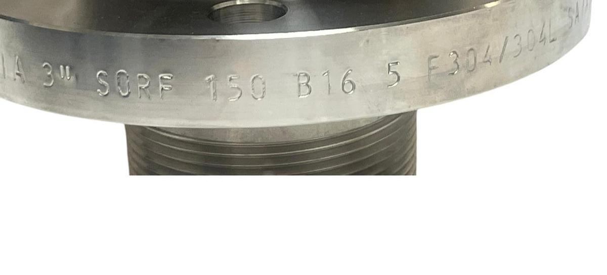 Used Chandan India 3" SORF 150 Stainless Flange To NPT Adapter F304/304L ProMach