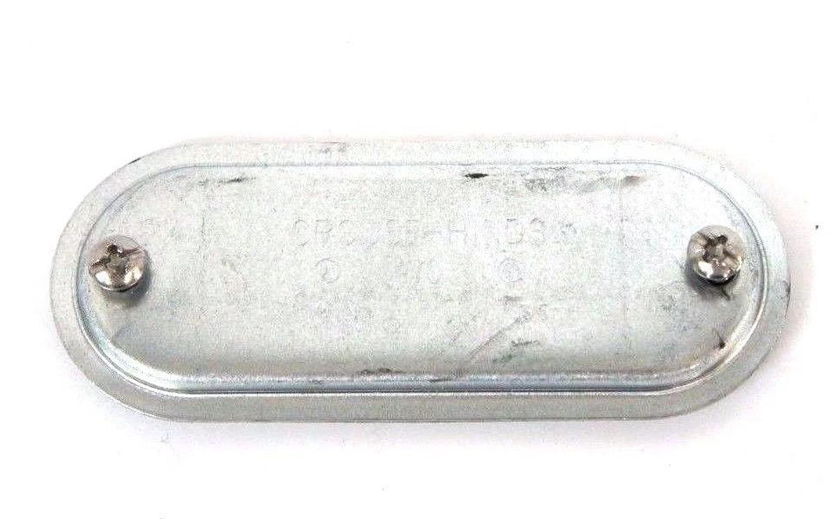 BOX OF 25 NEW COOPER CROUSE HINDS 470 OBROUND COVERS FOR FORM 7 BODY 1-1/4"