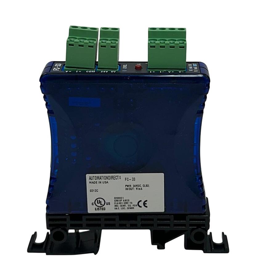 Used AUTOMATIONDIRECT FC-33 / FC33 ISOLATED SIGNAL CONDITIONER 24VDC IN/OUT NSMP