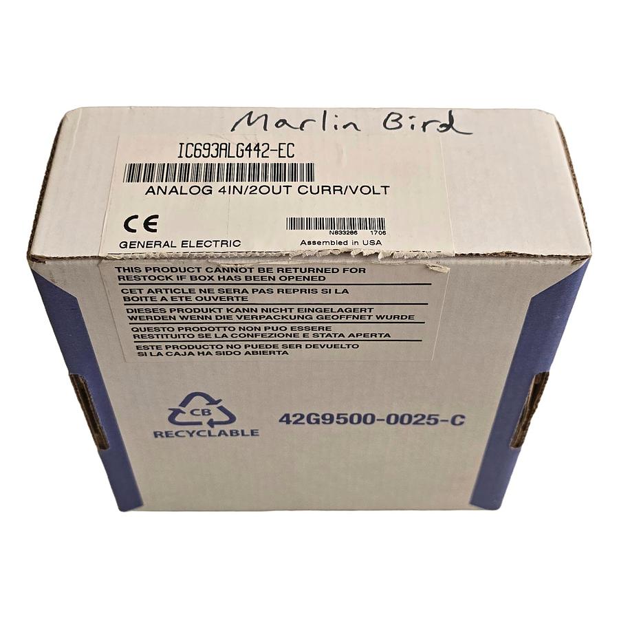 Used GE FANUC IC693ALG442-EC 90/30 ANALOG 4IN/2OUT CURR/VOLT MODULE IC693ALG442 NSMP