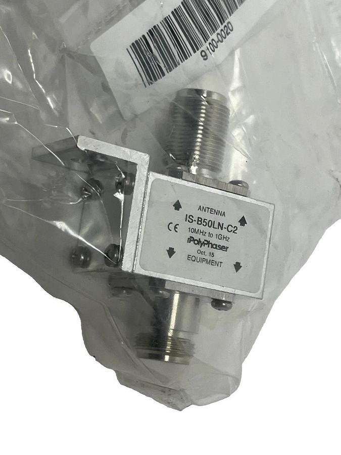 PolyPhaser IS-B50LN-C2 Lightning Protector 10MHz-1GHz N-Female Bulkhead, NSMP