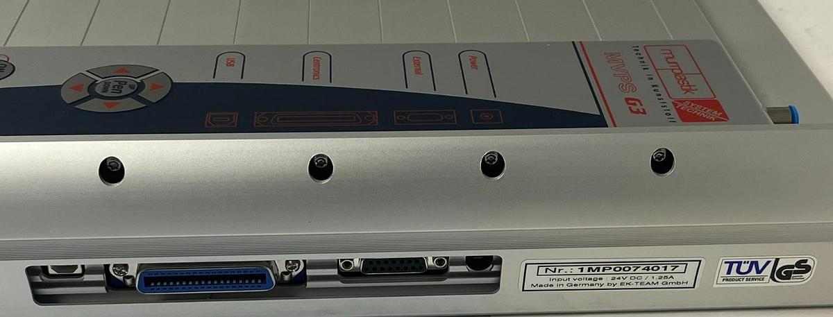 Used MURRPLASTIK MVPS G3 Plotting Device 86621210 Automated Labeling Plotter