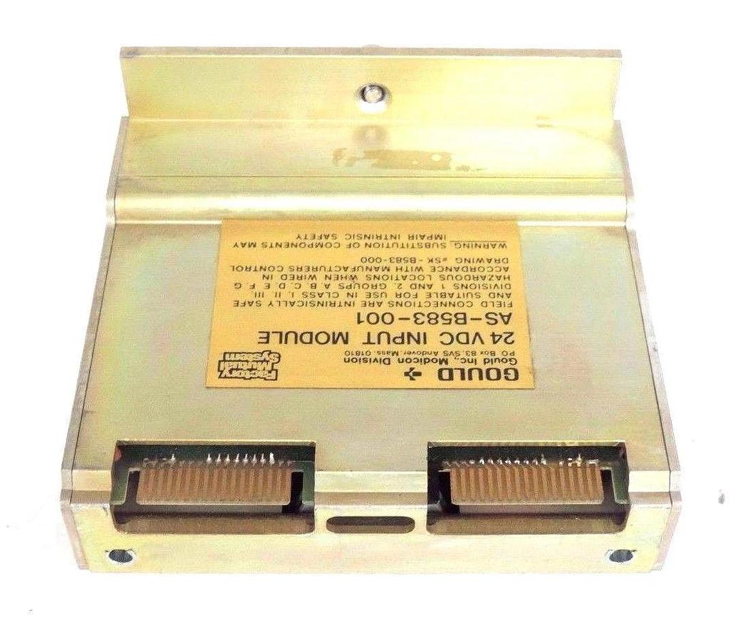 Used GOULD MODICON AS-B583-001 LATCHED PROXIMITY MODULE 25.2VDC, 1.5MA, ASB583001