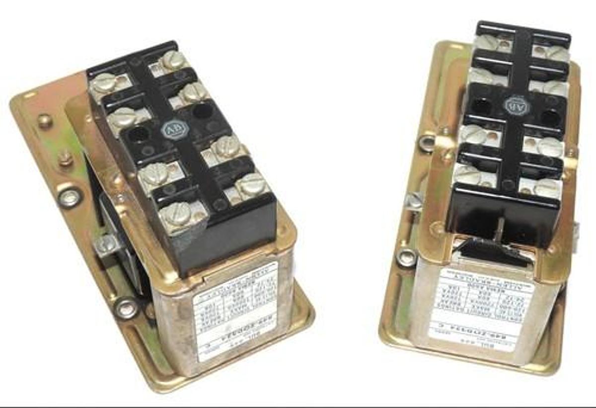Used LOT OF 2 ALLEN BRADLEY 849-ZOD324 TIMING RELAY 849ZOD324 SER. C W/ 21A244 COIL