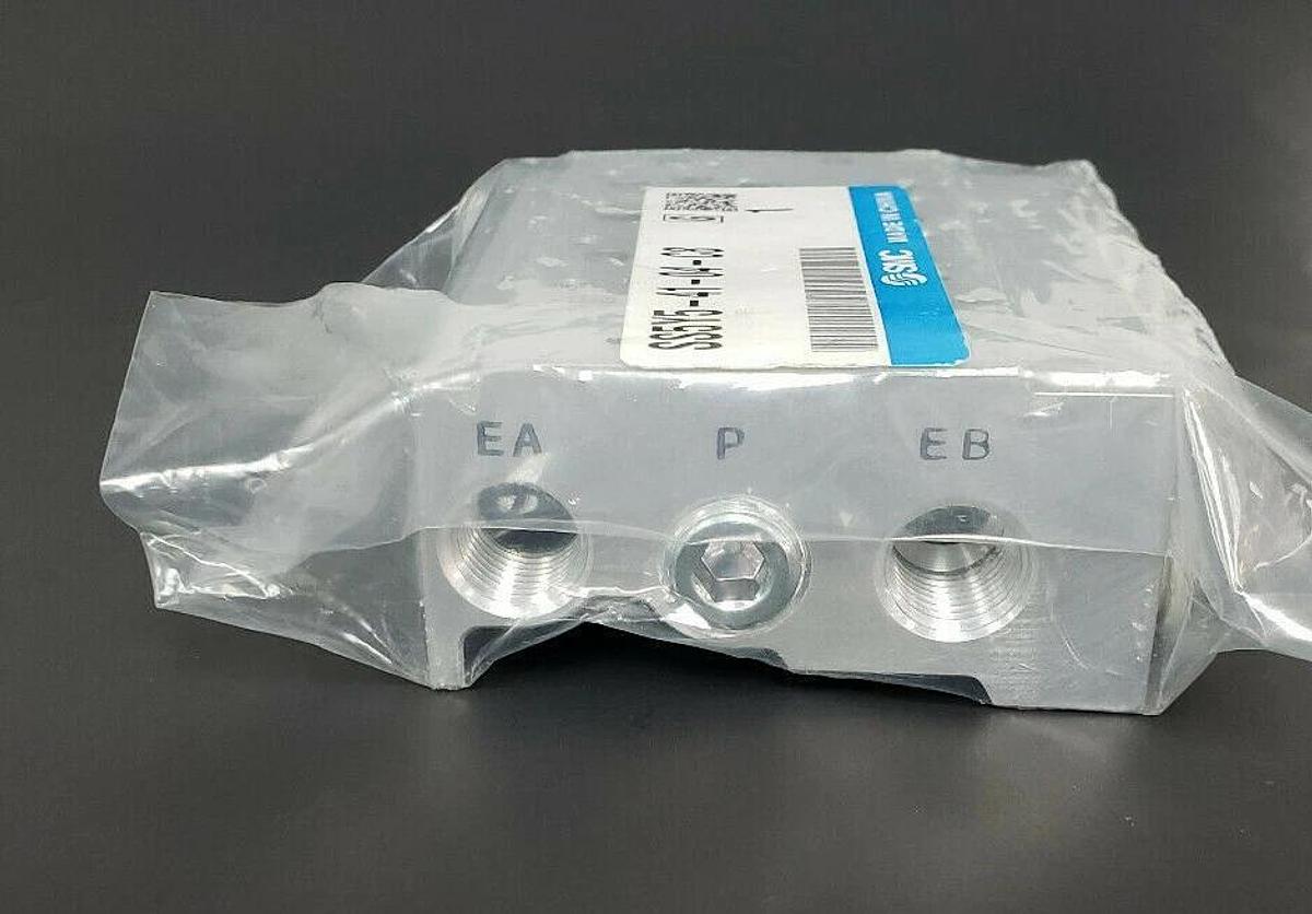 Used NEW SMC SS5Y-41-04-C8 BAR STOCK MANIFOLD SS5Y4104C8