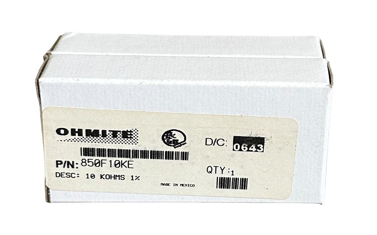 Used 2 NEW OHMITE 850F10KE WIREWOUND RESISTORS 10KOHMS 50W 1.7KV