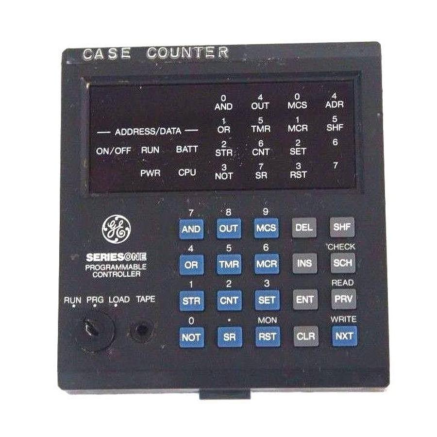 Used GE FANUC IC610PRG105B HAND HELD PROGRAMMER SERIES ONE MISSING BACK COVER