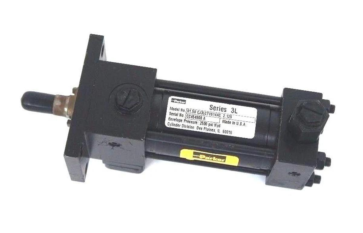 NEW PARKER 01.50 CJ3LCTVS14AC 2.125 CYLINDER SERIES 3L 2500 PSI ENVELOPE PRESS.