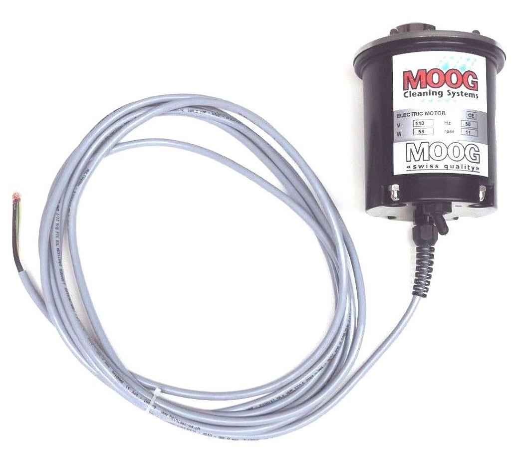 Used NEW MOOG CLEANING SYSTEMS CE SERIES ELECTRIC MOTOR 110V, 50HZ, 56W, 11RPM