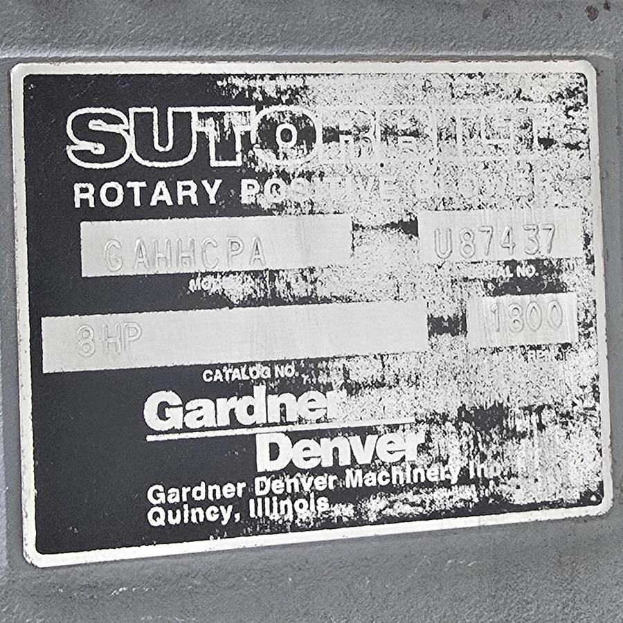 Gardner Denver GAHHCPA | 8HP Sutorbilt 8H Positive Displacement Blower NSNP