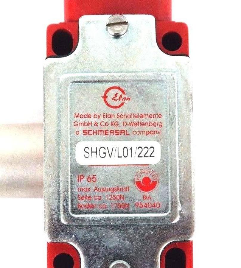 Used NEW SCHMERSAL SHGV/L01/222 KEY TRANSFER SYSTEM SWITCH AND ACTUATOR KEY