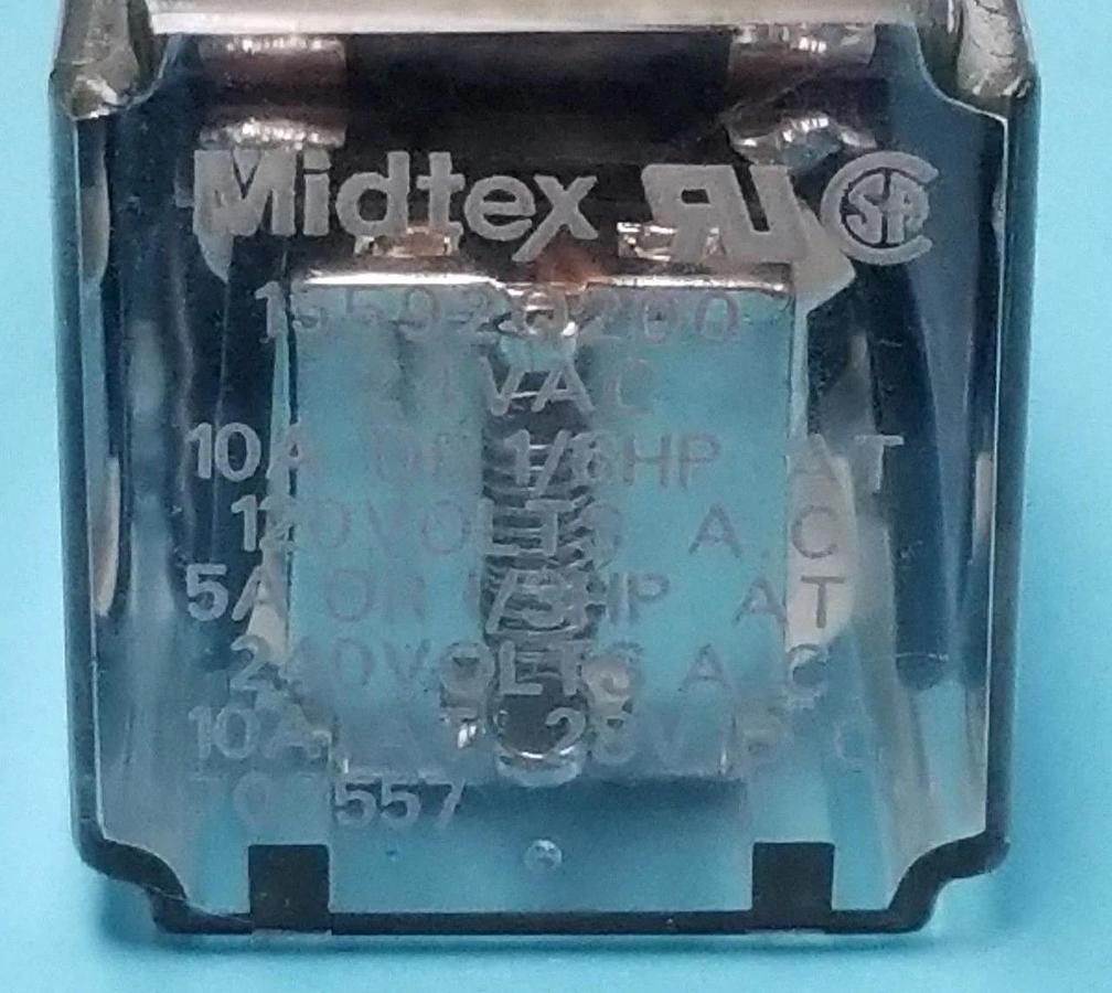 Used MIDTEX 15592Q200 RELAY 24VAC