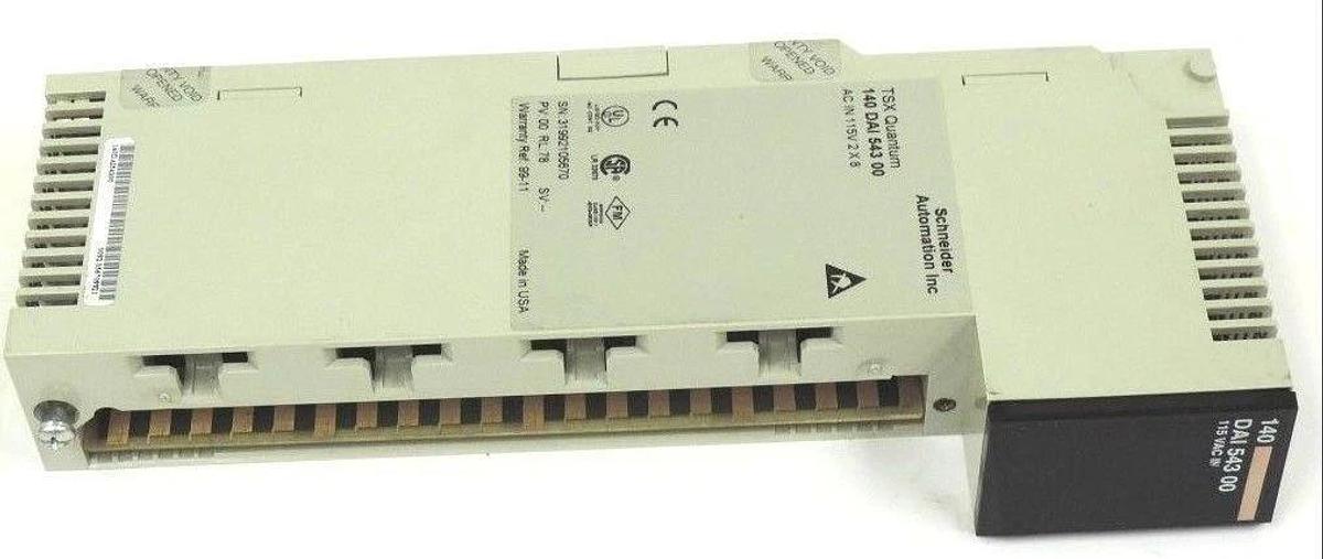 Used SCHNEIDER AUTOMATION 140DAI54300 TSX QUANTUM INPUT MODULE 16POINT 140-DAI-543-00
