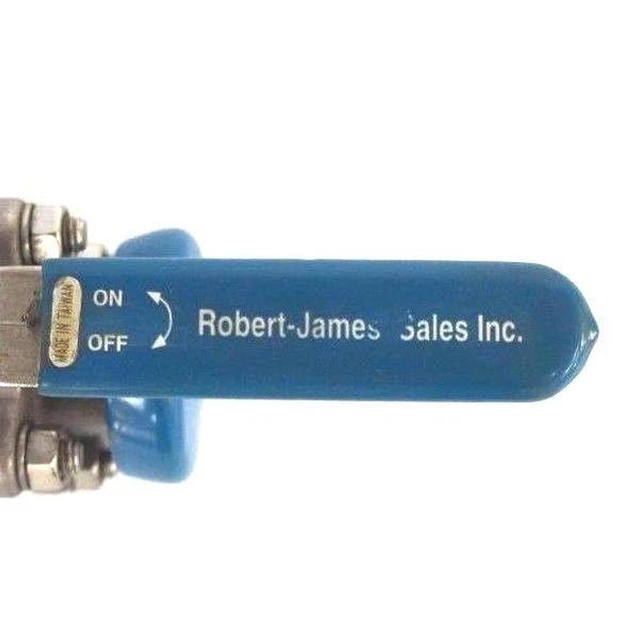 NEW ROBERT JAMES 1''-316 BALL VALVE 1000 WOG, 8A03, 1" FLANGE ENDS