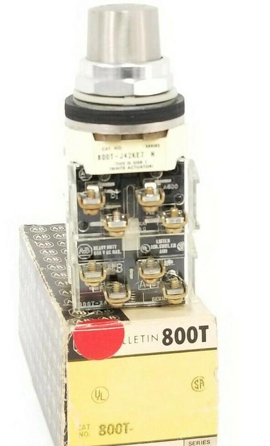 Used NIB ALLEN BRADLEY 800T-J42KE7BBNA SELECTOR SWITCH 800T-J42KE7 SER. N