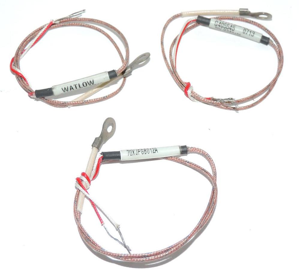 Used LOT OF 3 NEW WATLOW 70XJFG012A TEMPERATURE PROBES