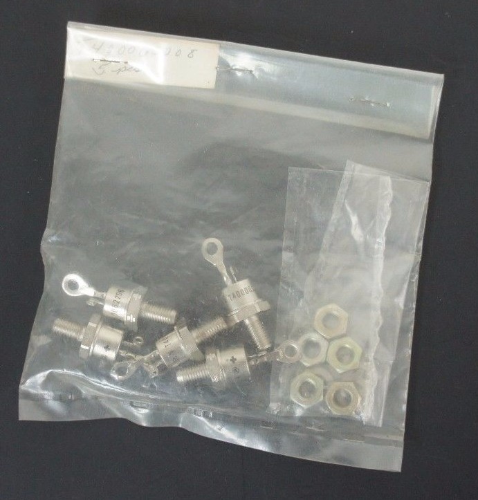 Used LOT OF 5 NEW GENERIC T400062208 SILICON CONTROLLED RECTIFIER 600VRM 35A TO-48