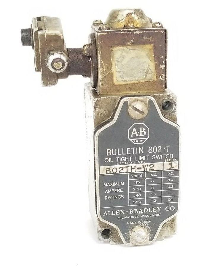 Used ALLEN BRADLEY 802TH-W2 SER. 1 LIMIT SWITCH 802THW2