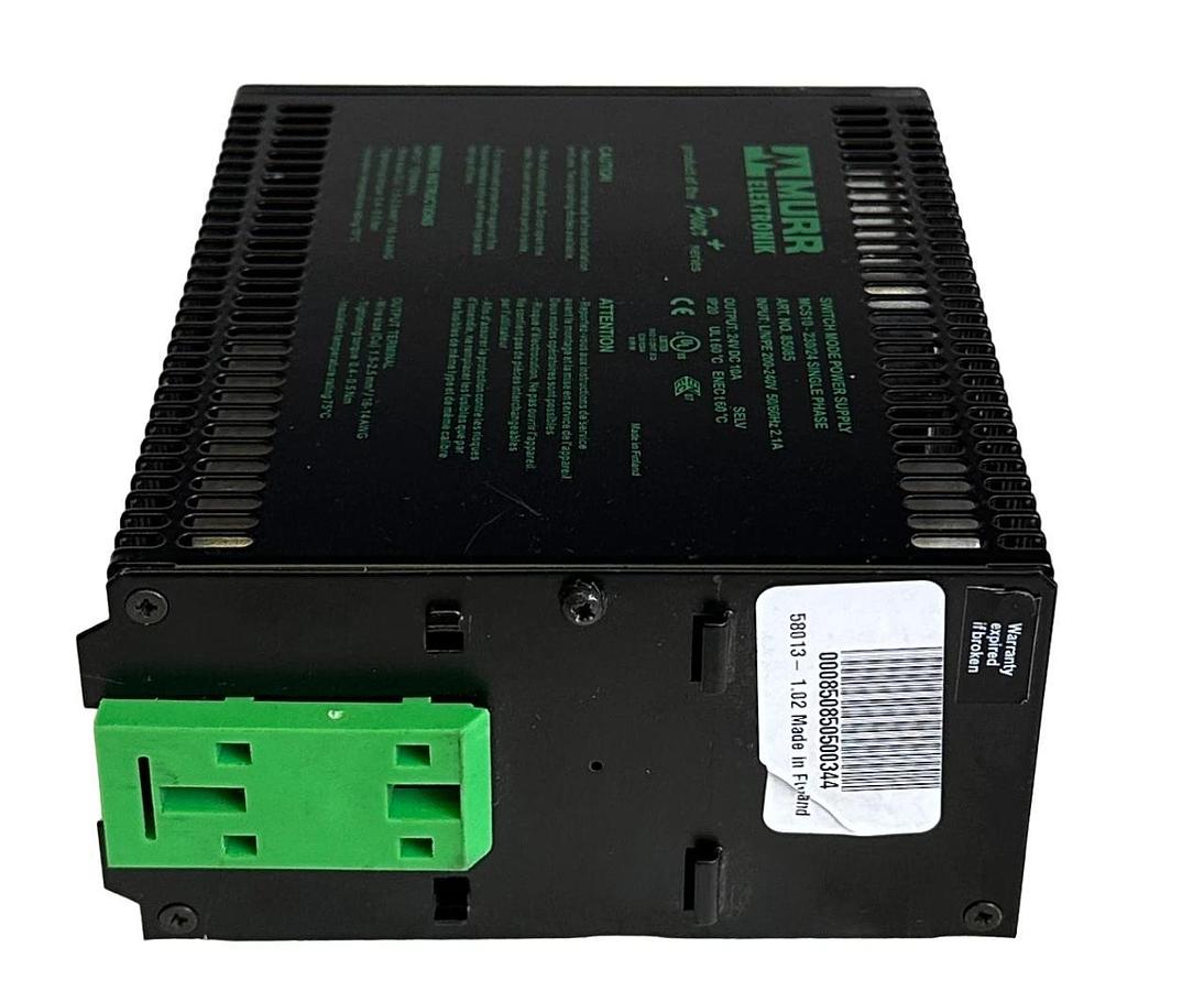 Used MURR ELEKTRONIK MCS10-230/24 / 85085 SWITCH MODE POWER SUPPLY 1-PHASE 200-240V