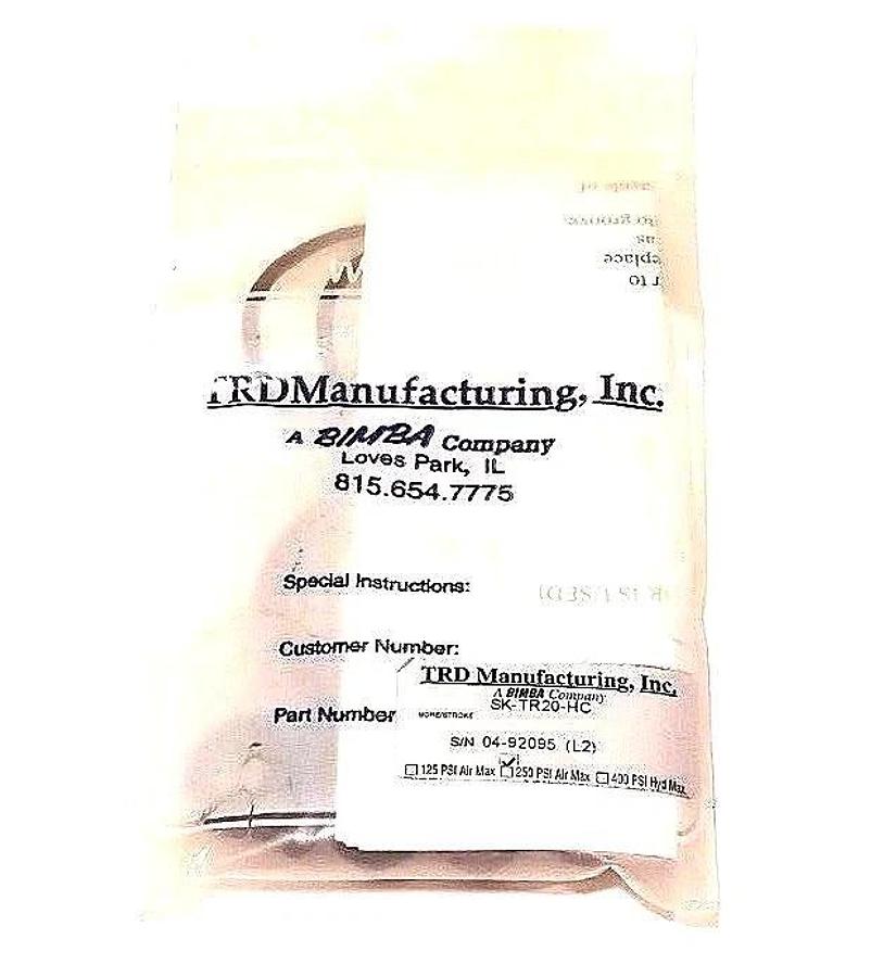 Used LOT OF 2 NEW BIMBA TRD MANUFACURING SK-TR20-HC SEAL KIT 250PSI, SKTR20HC