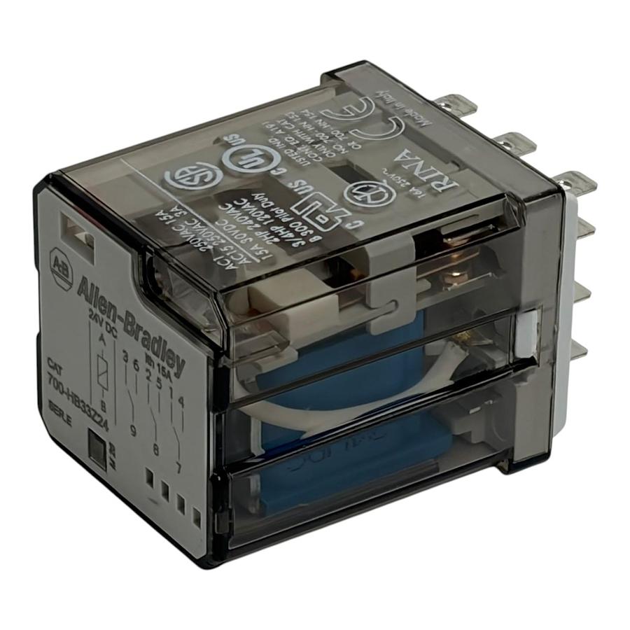 Used New Allen-Bradley 700-HB33Z24 24VDC 15A Power Relay Series E