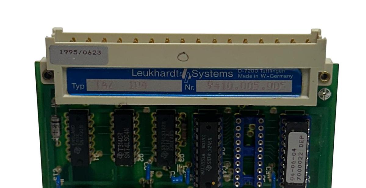 Used LEUKHARDT SYSTEMS TAZ 104 / 0060.0.104.A / 9410.005.005 CONTROL BOARD OEM USNP